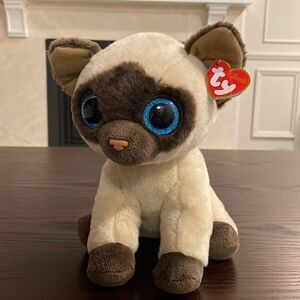Ty Classic Jaden the Siamese Cat Plush Toy Stuffed Animal NWT W all tags 9” 2016